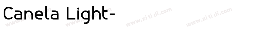 Canela Light字体转换
